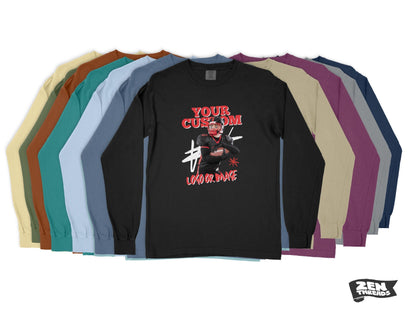 Custom Comfort Colors Long Sleeve T-Shirt: Full Color Print