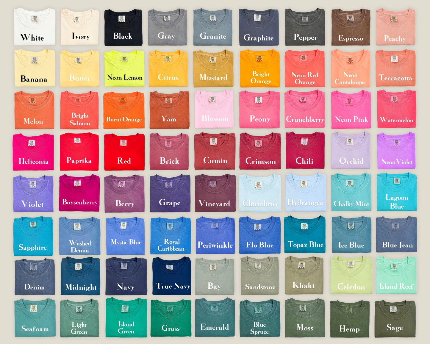 Comfort Colors CUSTOM PRINT Any Art Design Logo Full Color unisex mens women's t-shirt eco tee personalized photo team business party 1717