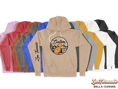 Bella Canvas Custom Print - Unisex 3719 Hoody pullover personalized photo art graphic hooded sweatshirt mens womens team party group art