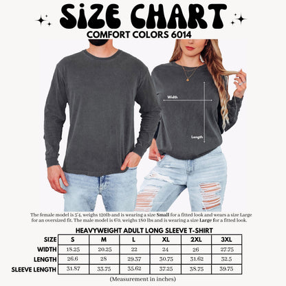 Custom Comfort Colors Long Sleeve T-Shirt: Full Color Print
