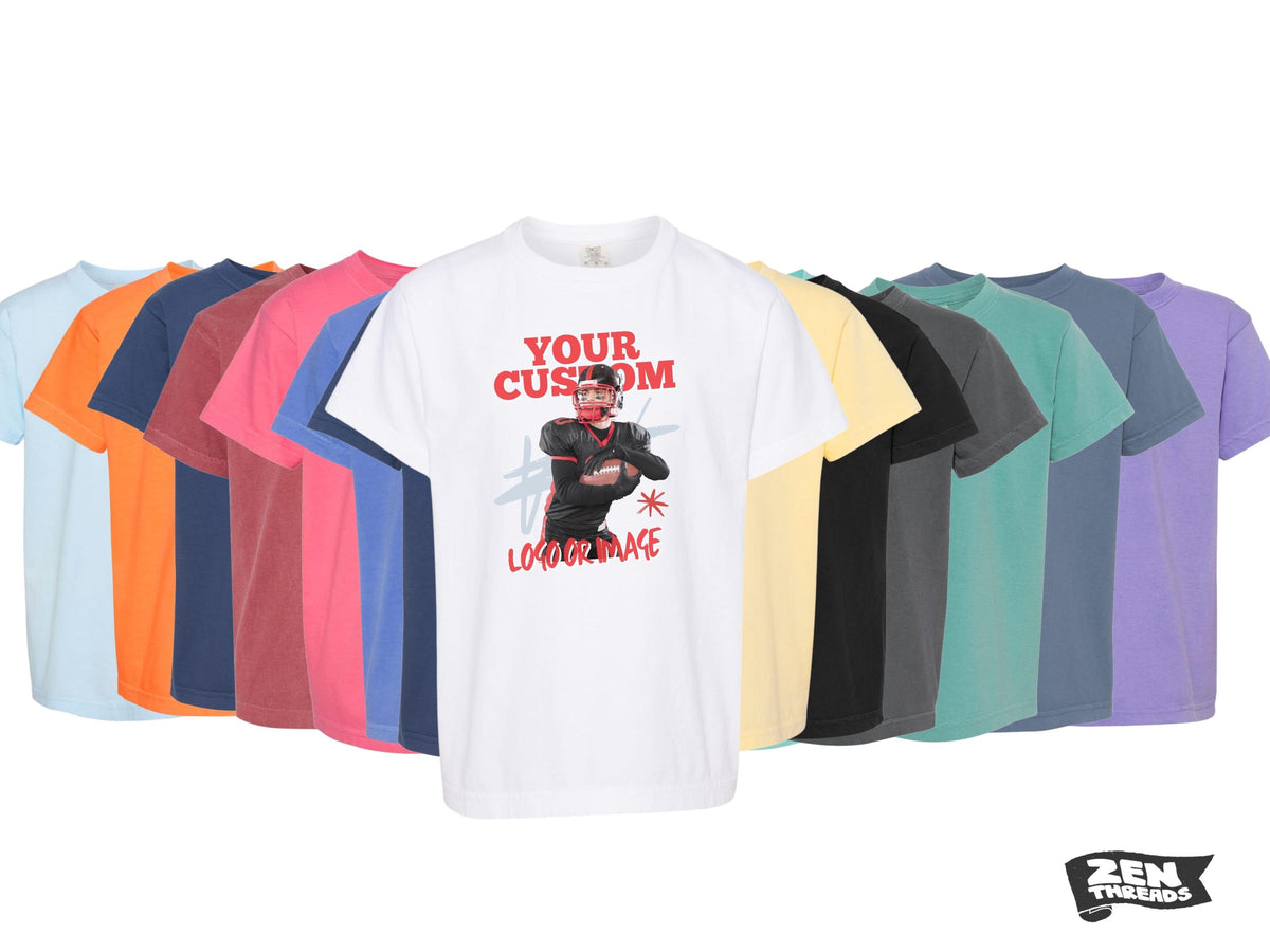Custom Comfort Colors Youth T-Shirt: Personalized Design - Any Logo or Art