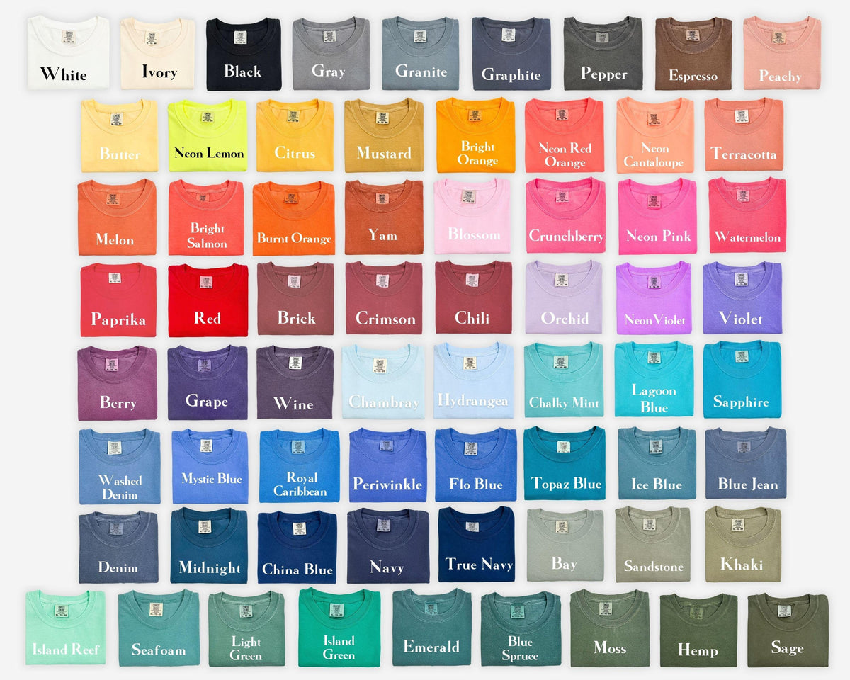 Comfort Colors CUSTOM PRINT Any Art Design Logo Full Color unisex mens women's t-shirt eco tee personalized photo team business party 1717