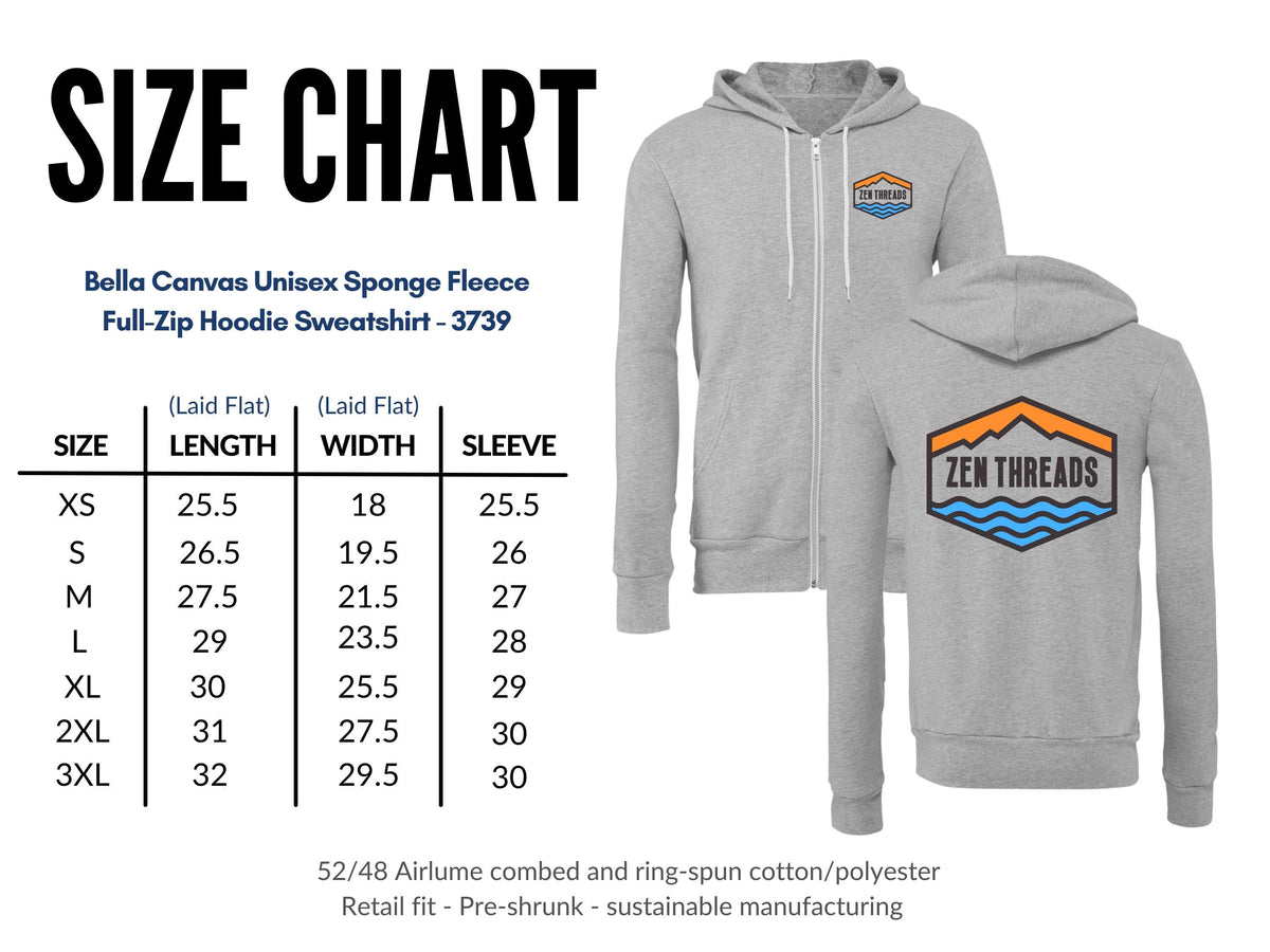 Custom Bella Canvas 3739 Zip Unisex Hoodie: Personalized Photo Art
