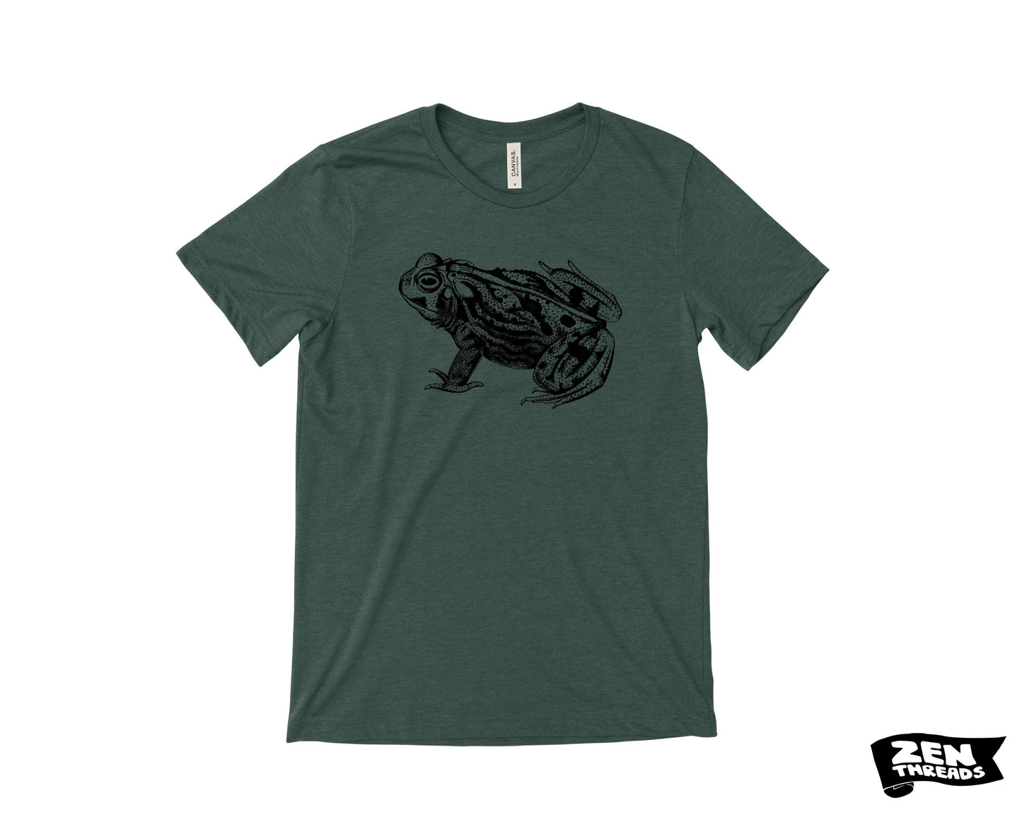 Frog Unisex Bella Canvas Tee, Custom Color Print reptile shirt