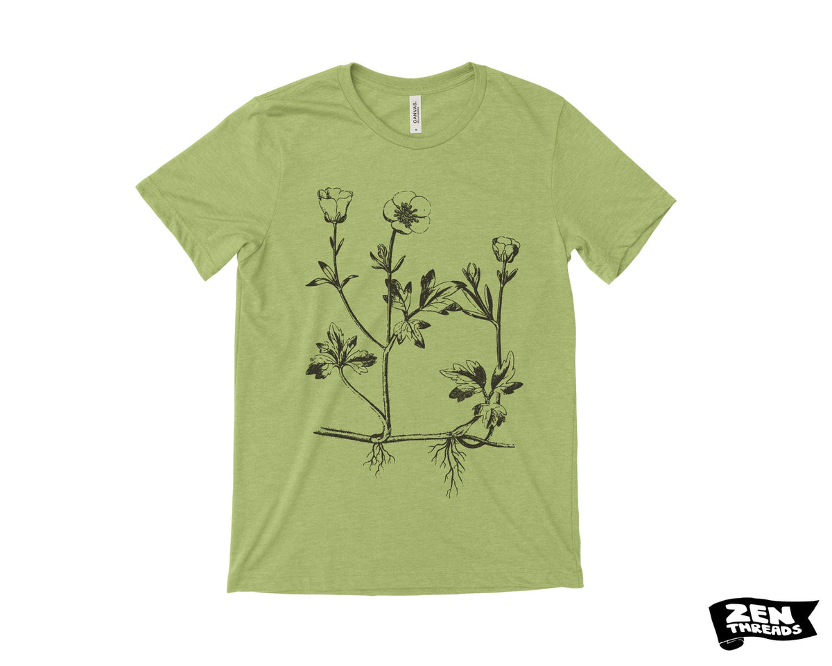 Buttercup flowers T-Shirt: Unisex Bella Canvas Tee