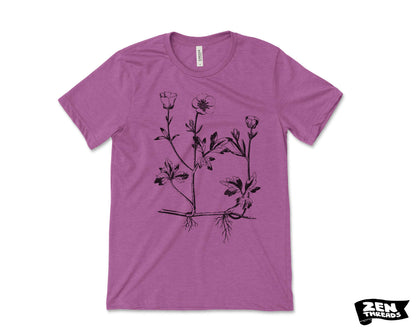 Buttercup flowers T-Shirt: Unisex Bella Canvas Tee