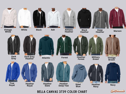 Custom Bella Canvas 3739 Zip Unisex Hoodie: Personalized Photo Art