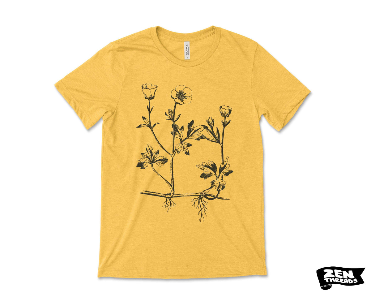 Buttercup flowers T-Shirt: Unisex Bella Canvas Tee