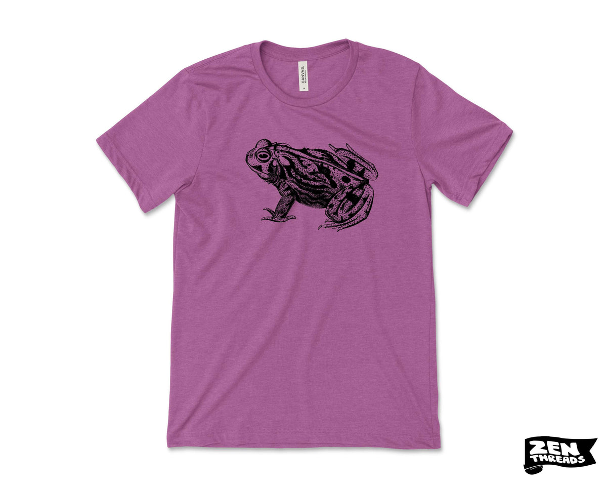 Frog Unisex Bella Canvas Tee, Custom Color Print reptile shirt