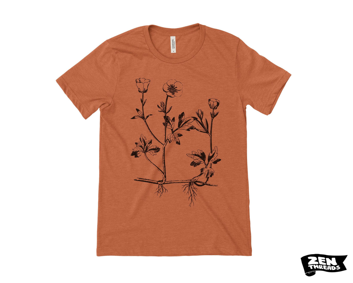 Buttercup flowers T-Shirt: Unisex Bella Canvas Tee