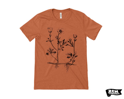 Buttercup flowers T-Shirt: Unisex Bella Canvas Tee