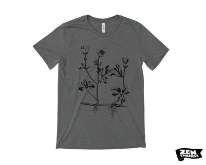Buttercup flowers T-Shirt: Unisex Bella Canvas Tee