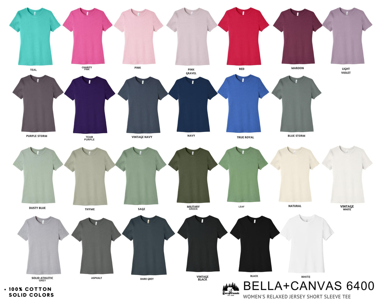 Custom Bella Canvas Women's Relaxed Fit Tee: Personalized Photo & Logo