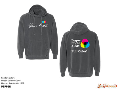 Custom Comfort Colors Pullover Unisex Hoodie: Personalized Photo Art sweatshirt Style 1567