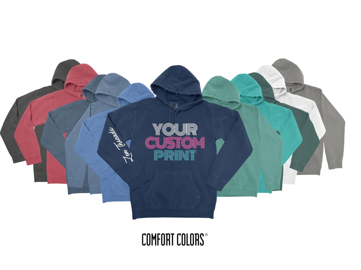 Custom Comfort Colors Pullover Unisex Hoodie: Personalized Photo Art sweatshirt Style 1567