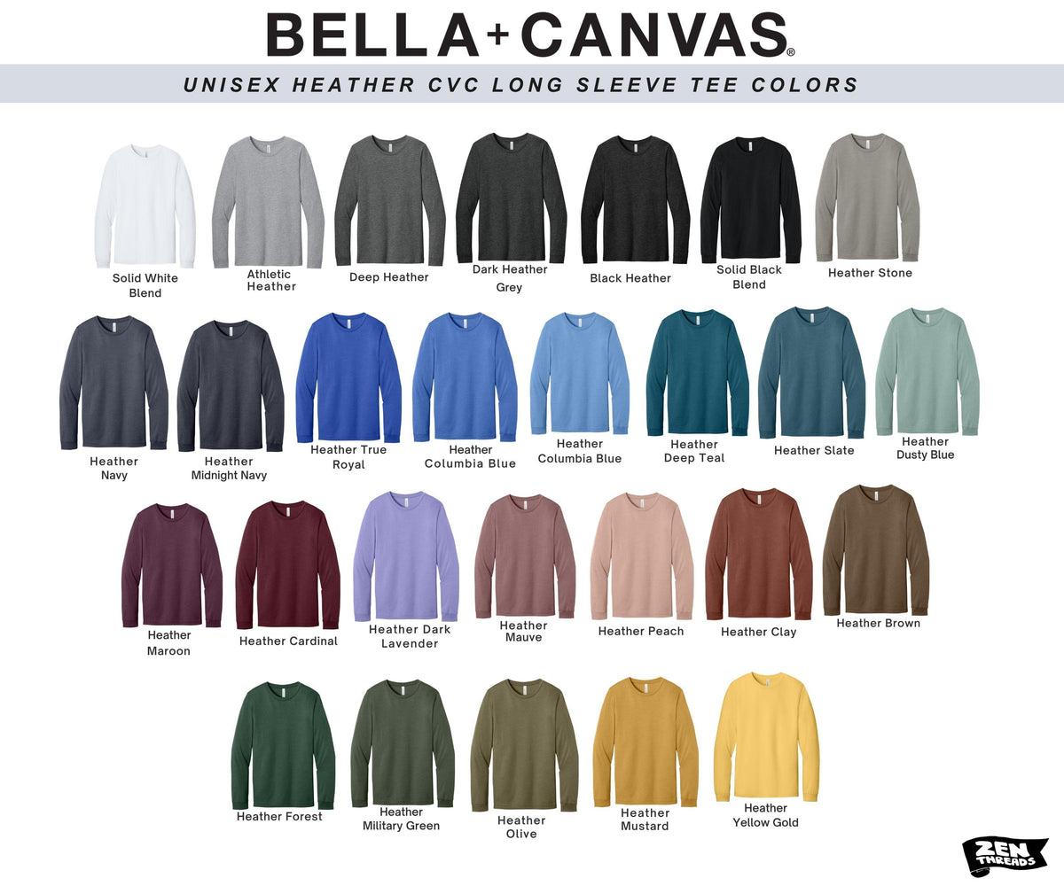 Custom Bella Canvas Unisex Long Sleeve T-Shirt: Full Color Print