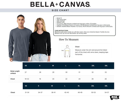 Custom Bella Canvas Unisex Long Sleeve T-Shirt: Full Color Print