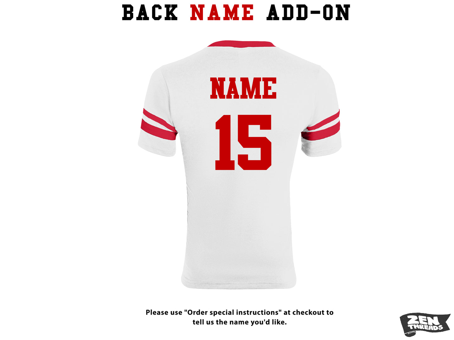 Pre-Order East Sac Badgers V-Neck Jersey with Striped Sleeves