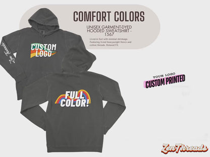 Custom Comfort Colors Pullover Unisex Hoodie: Personalized Photo Art sweatshirt Style 1567
