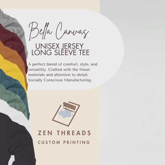 Custom Bella Canvas Unisex Long Sleeve T-Shirt: Full Color Print
