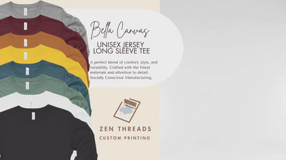 Custom Bella Canvas Unisex Long Sleeve T-Shirt: Full Color Print