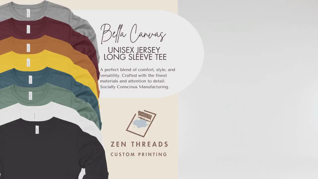 Custom Bella Canvas Unisex Long Sleeve T-Shirt: Full Color Print