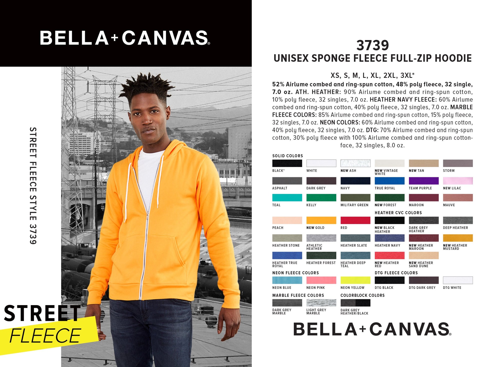 Unisex SKELETON Friends Cozy Fleece Full Zip Hoody hooded Sweatshirt (More Colors) Bella Canvas 3739