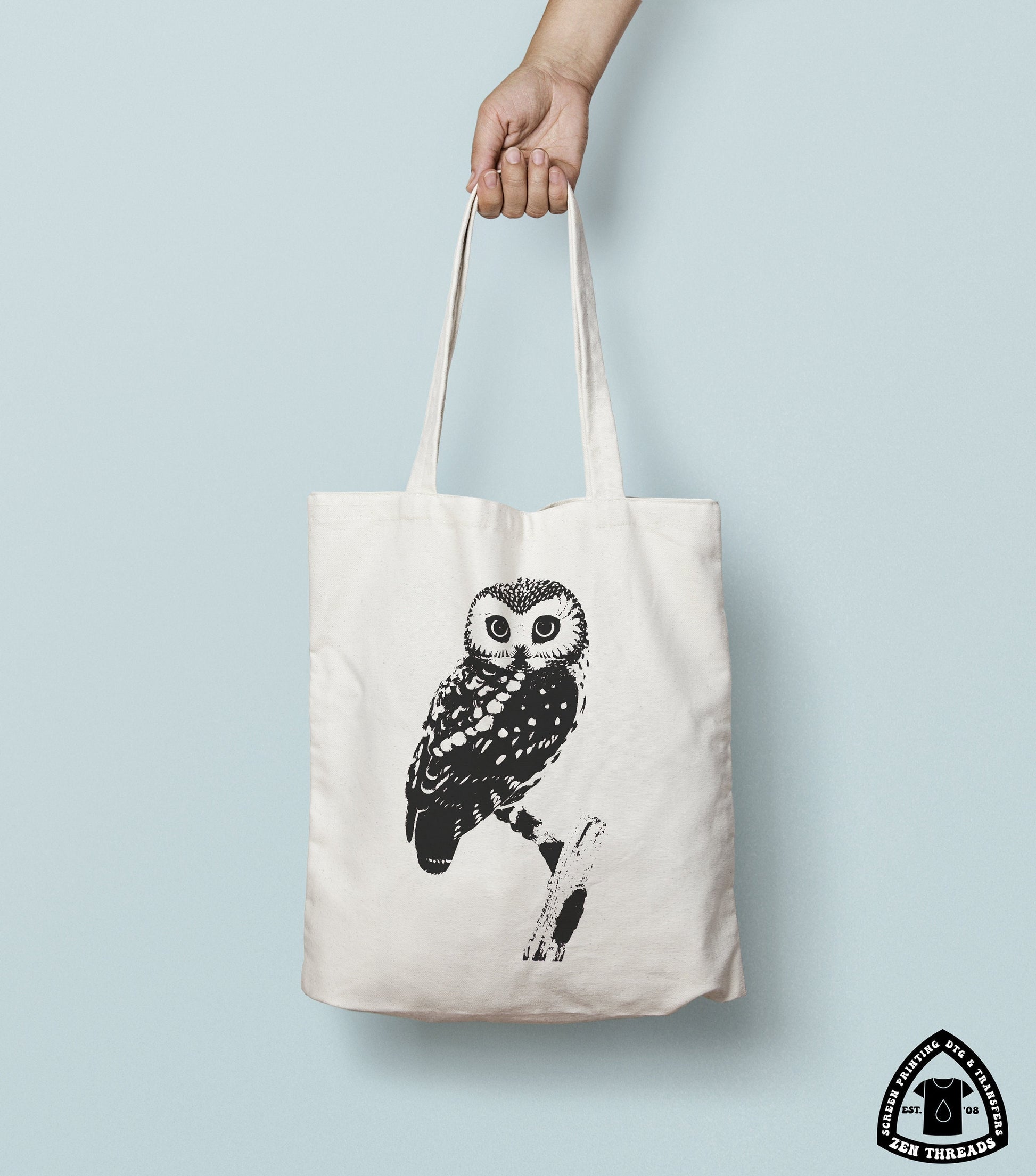 OWL Eco-Friendly Market Tote Bag printed (Ships FREE!)
