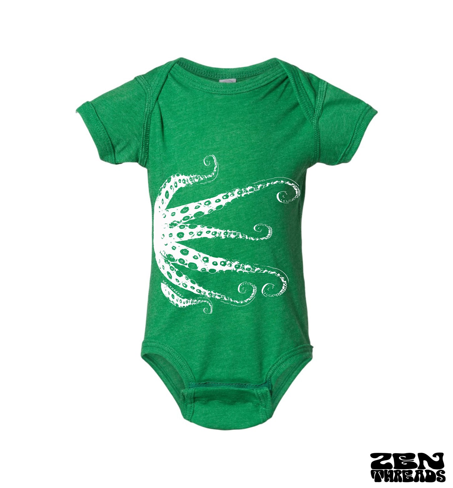 Baby One-Piece OCTOPUS Tentacles Eco screen printed (+ Color Options) - FREE Shipping