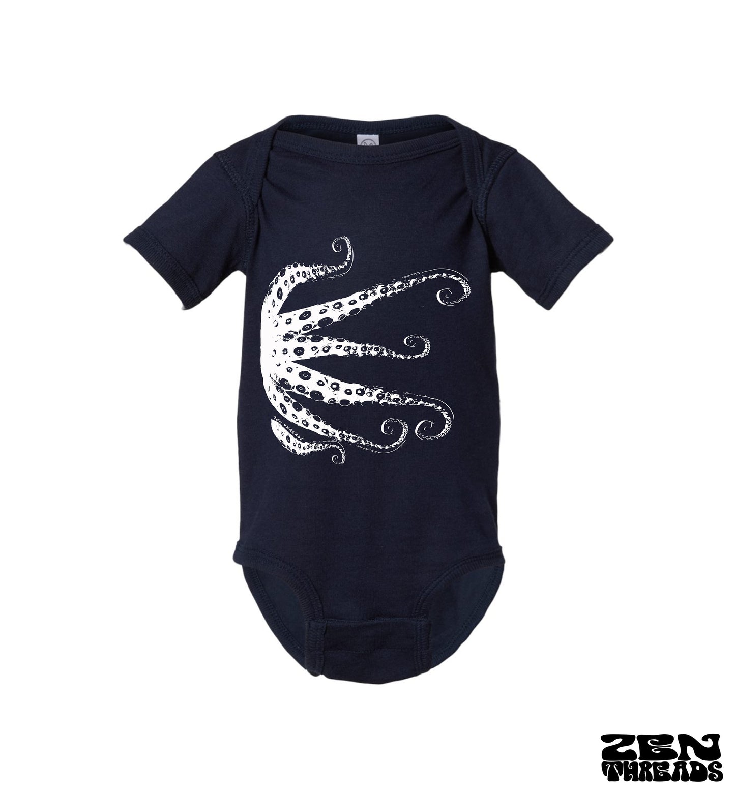 Baby One-Piece OCTOPUS Tentacles Eco screen printed (+ Color Options) - FREE Shipping