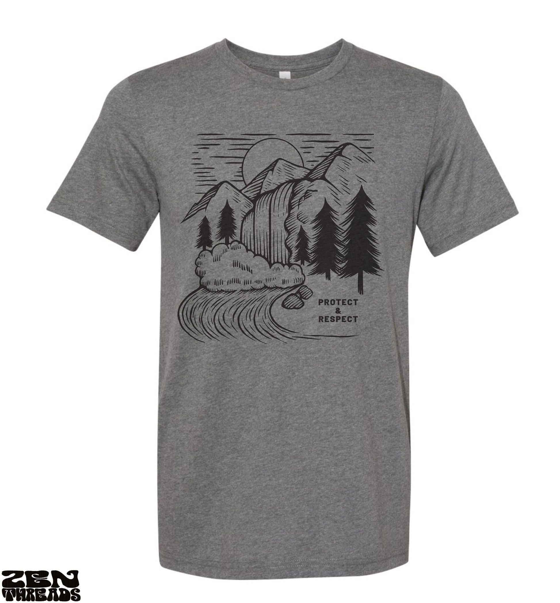 Landscape Unisex Bella Canvas national parks T Shirt eco soft printed tee mens women's adventure camping hiking nature lover trees gift
