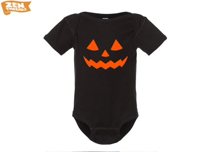 Jack O' Lantern Kids T-Shirt Bodysuit or Sweatshirt pumpkin carving halloween trick or treat youth toddler baby matching brother sister tee