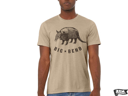 Unisex BIG BEND Vintage print Bella canvas jersey T-Shirt custom eco print tee national state parks Texas Austin armadillo desert hiking