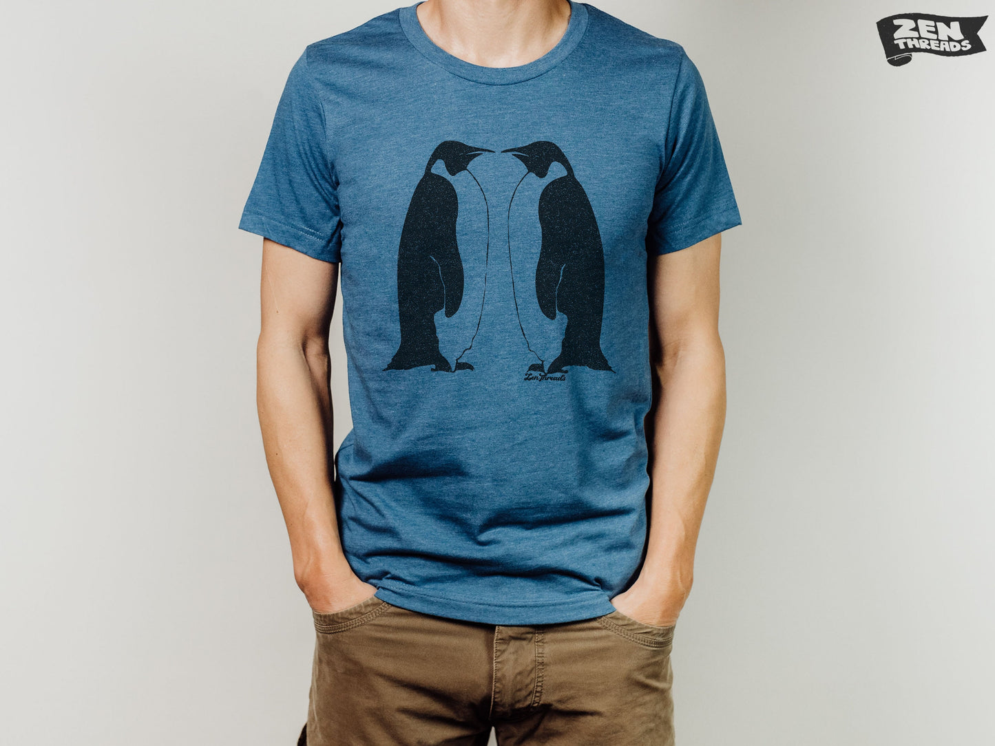 PENGUINS unisex mens women's T Shirt emperor antarctic birds fledging tuxedo diving swimming flightless seabird top endangered animals