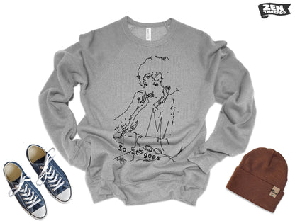 Unisex Fleece Crewneck So it goes VONNEGUT Super Soft Fleece Bella Canvas Sweatshirt mens womens vintage style 3901 Bookworm book author